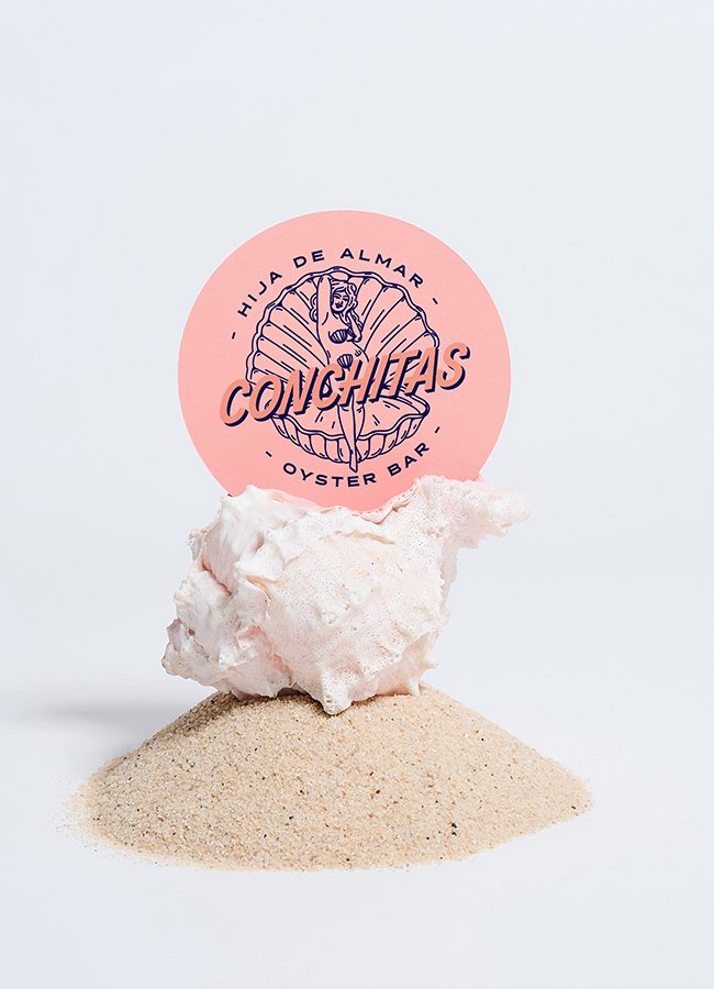 Conchitas Oyster Bar. Diseño de marca para Restaurante en Mérida Yucatán Por INTER ESTUDIO