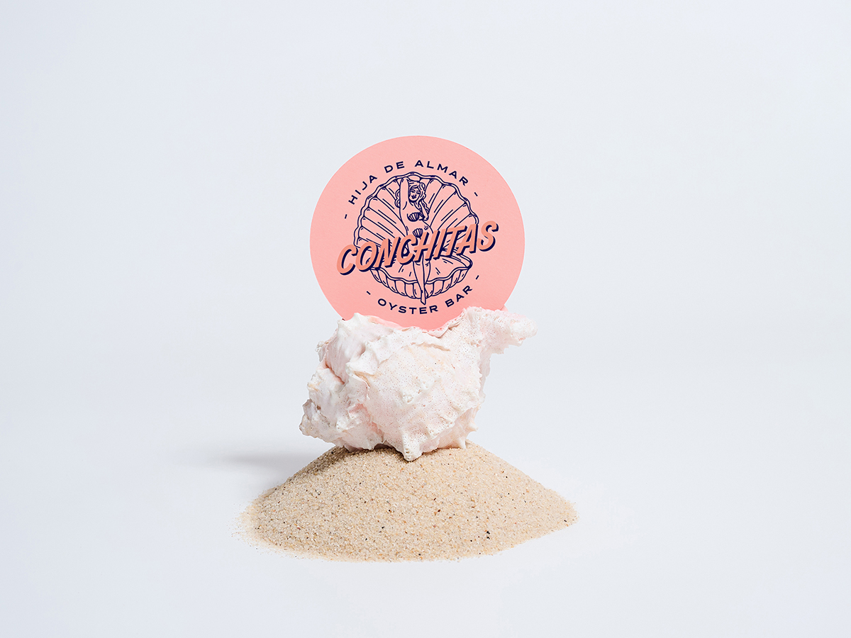 Conchitas Oyster Bar. Diseño de marca para Restaurante en Mérida Yucatán Por INTER ESTUDIO